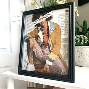 Calvin Klein Collage Wall Art Editorial Fashion Print Chic Neutral Decor